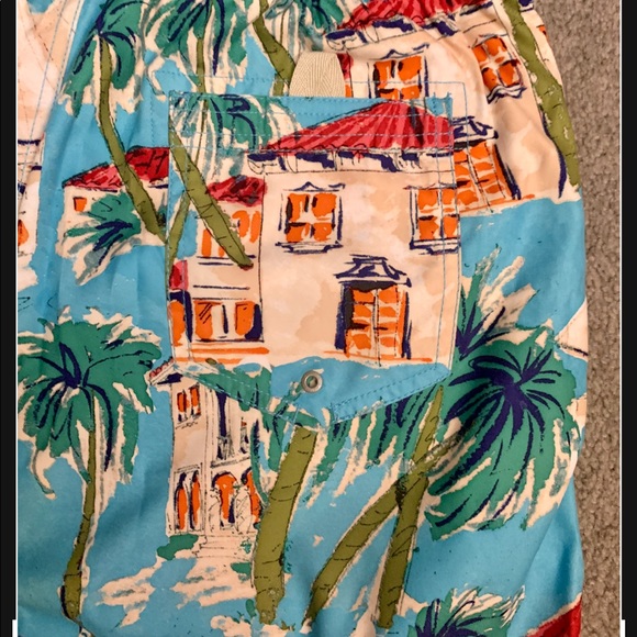 Nautica NWT AOP swim trunks - Picture 6 of 6